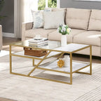 Table d'appoint en manguier doré/naturel en forme de C avec roulettes, 1 personne