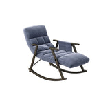 Fauteuil à bascule pliant rose/bleu/orange, 1 place, dossier haut et repose-pieds réglables