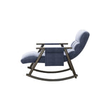 Fauteuil à bascule pliant rose/bleu/orange, 1 place, dossier haut et repose-pieds réglables