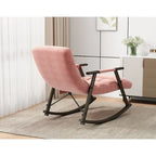 Fauteuil à bascule pliant rose/bleu/orange, 1 place, dossier haut et repose-pieds réglables