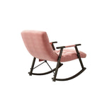 Fauteuil à bascule pliant rose/bleu/orange, 1 place, dossier haut et repose-pieds réglables