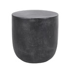 Table d'appoint en béton noir mat et cuivre – Intérieur et extérieur, 1 personne