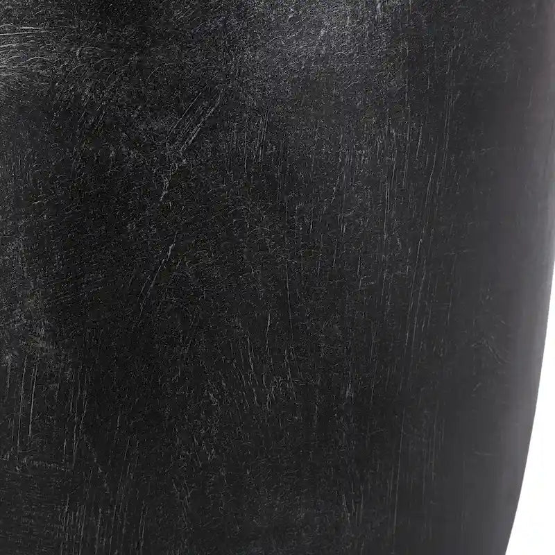 Table d'appoint en béton noir mat et cuivre – Intérieur et extérieur, 1 personne
