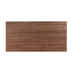 Table à manger de transition pour 6 personnes, noyer brun