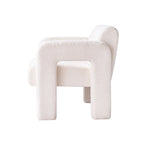 Fauteuil d'appoint en tissu bouclette gris foncé / orange / jaune / vert / beige / marine, style moderne, 1 personne