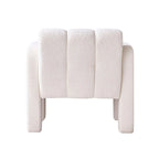 Fauteuil d'appoint en tissu bouclette gris foncé / orange / jaune / vert / beige / marine, style moderne, 1 personne