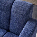Fauteuil d'appoint en tissu bouclette gris foncé / orange / jaune / vert / beige / marine, style moderne, 1 personne