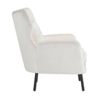 Fauteuil d'appoint à dossier haut en velours vert/violet/beige, simple