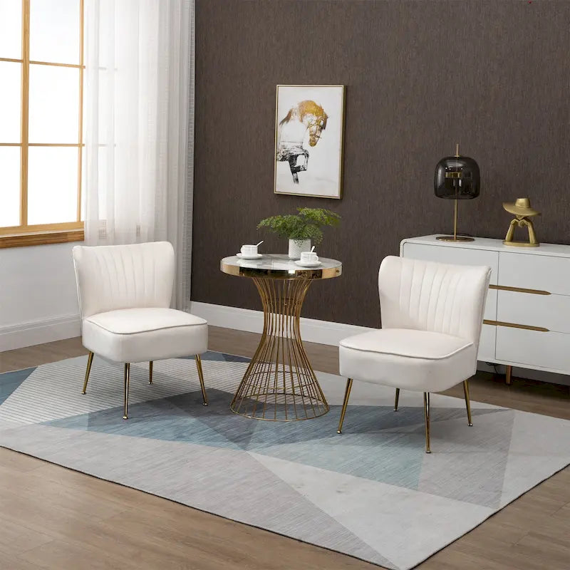 Chaise de salle à manger en velours, bleu/noir/vert/jaune/blanc, lot de 2