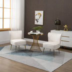Velvet Upholstered Accent Side Chairs(Set of 2)