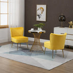 Chaise de salle à manger en velours, bleu/noir/vert/jaune/blanc, lot de 2