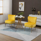 Chaise de salle à manger en velours, bleu/noir/vert/jaune/blanc, lot de 2