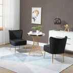 Chaise de salle à manger en velours, bleu/noir/vert/jaune/blanc, lot de 2