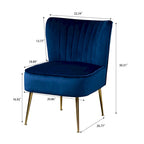Chaise de salle à manger en velours, bleu/noir/vert/jaune/blanc, lot de 2