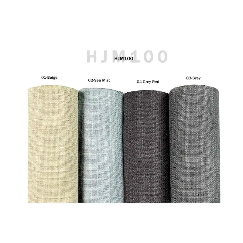 Pouff de rangement en tissu, rectangulaire, 1 place, beige / bleu / gris / gris foncé