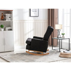 Fauteuil à bascule monoplace en bois massif multicolore