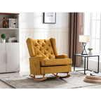 Fauteuil à bascule monoplace en bois massif multicolore