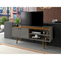 Meuble TV scandinave gris/blanc/marron rustique/noir/blanc cassé