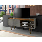 Meuble TV scandinave gris/blanc/marron rustique/noir/blanc cassé