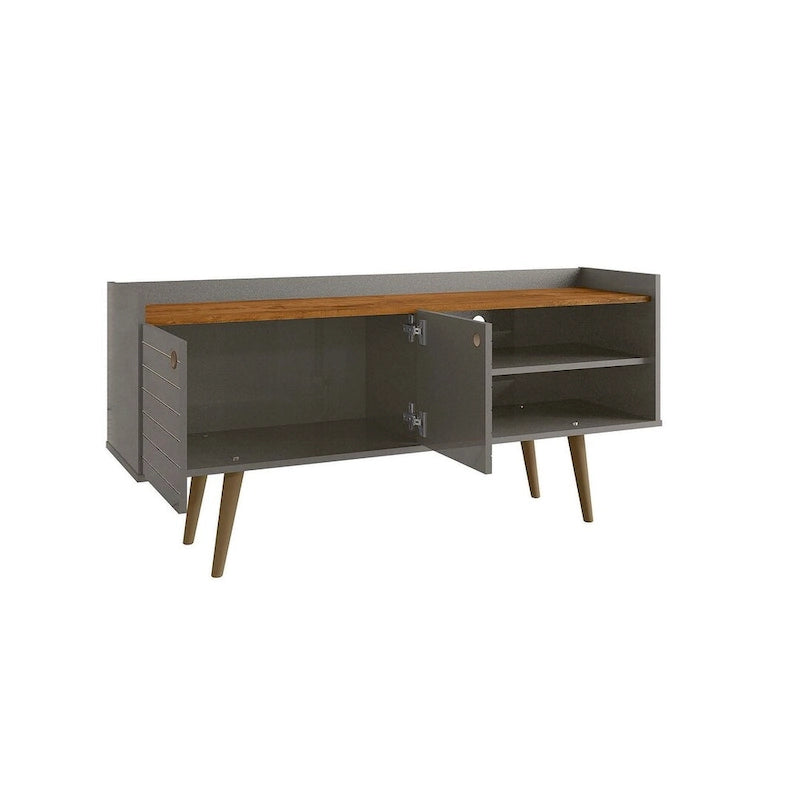 Meuble TV scandinave gris/blanc/marron rustique/noir/blanc cassé
