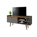 Meuble TV scandinave gris/blanc/marron rustique/noir/blanc cassé