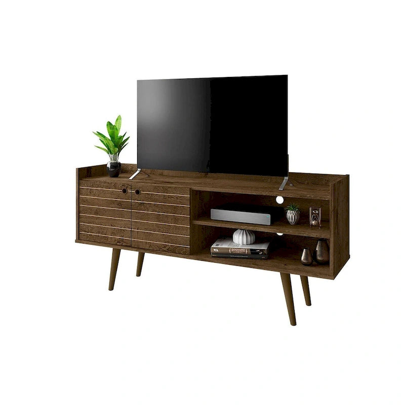 Meuble TV scandinave gris/blanc/marron rustique/noir/blanc cassé