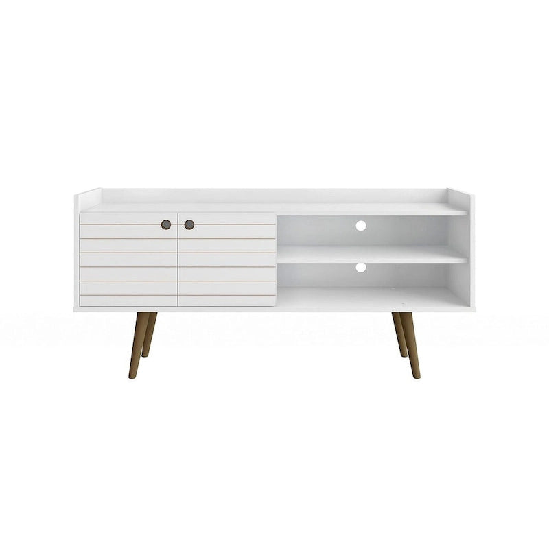 Meuble TV scandinave gris/blanc/marron rustique/noir/blanc cassé