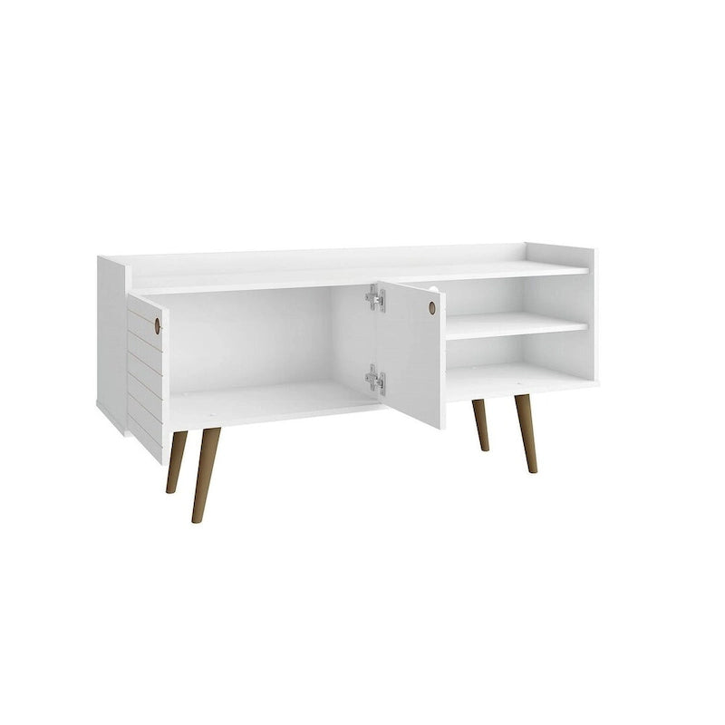 Meuble TV scandinave gris/blanc/marron rustique/noir/blanc cassé