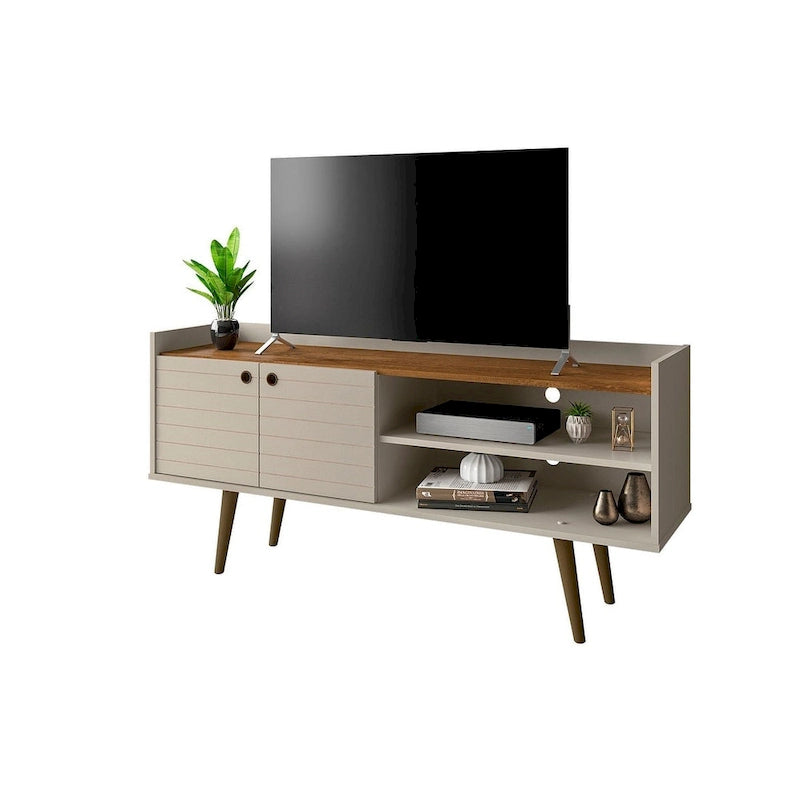 Meuble TV scandinave gris/blanc/marron rustique/noir/blanc cassé