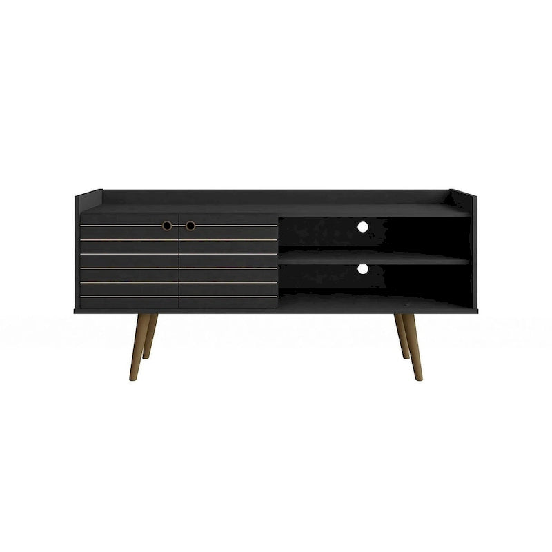 Meuble TV scandinave gris/blanc/marron rustique/noir/blanc cassé