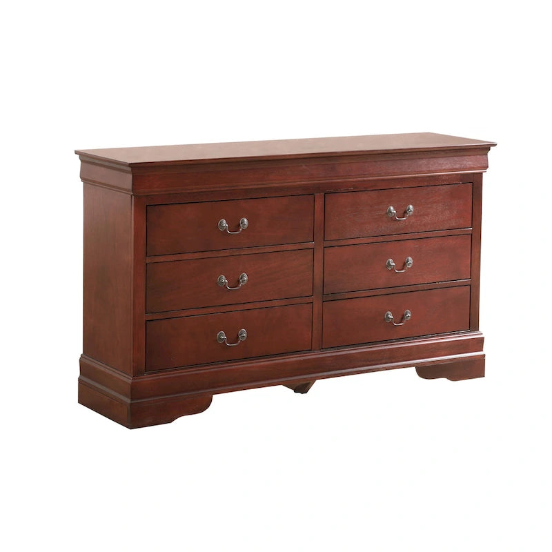Commode de chambre, Cappuccino / Noir / Cerisier, Placage bois, 1 pièce