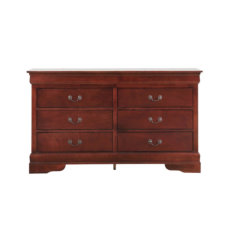 Commode de chambre, Cappuccino / Noir / Cerisier, Placage bois, 1 pièce