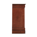 Commode de chambre, Cappuccino / Noir / Cerisier, Placage bois, 1 pièce