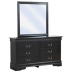 Commode de chambre, Cappuccino / Noir / Cerisier, Placage bois, 1 pièce