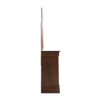 Commode de chambre, Cappuccino / Noir / Cerisier, Placage bois, 1 pièce