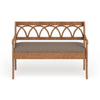 Banc de rangement Toffee & Latte avec coussin, siège en tissu, 1 place