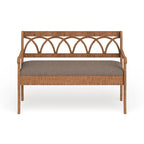 Banc de rangement Toffee & Latte avec coussin, siège en tissu, 1 place