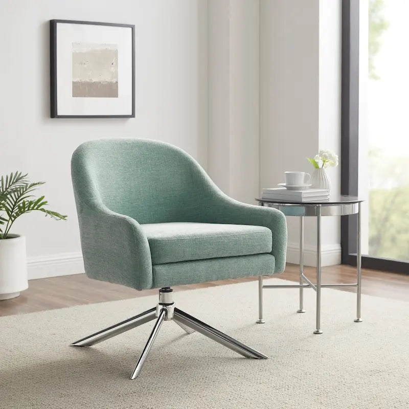 Fauteuil pivotant Seafoam Green / Gris / Multicolore, 1 place, capacité 125 kg