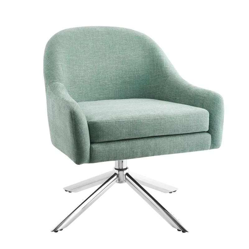 Fauteuil pivotant Seafoam Green / Gris / Multicolore, 1 place, capacité 125 kg