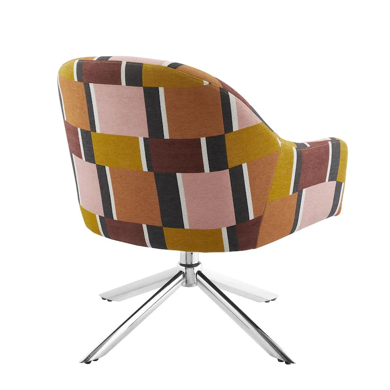 Fauteuil pivotant Seafoam Green / Gris / Multicolore, 1 place, capacité 125 kg