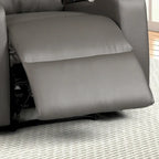 Fauteuil inclinable électrique en similicuir gris/marron – Une place