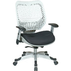 Chaise de bureau ergonomique en maille Gris clair / Blanc / Noir / Gris / Orange / Rouge pour 1 personne
