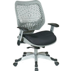 Chaise de bureau ergonomique en maille Gris clair / Blanc / Noir / Gris / Orange / Rouge pour 1 personne