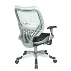 Chaise de bureau ergonomique en maille Gris clair / Blanc / Noir / Gris / Orange / Rouge pour 1 personne