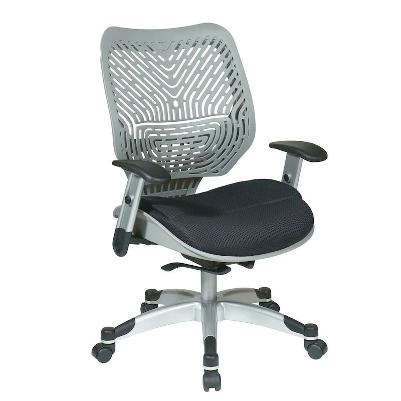 Chaise de bureau ergonomique en maille Gris clair / Blanc / Noir / Gris / Orange / Rouge pour 1 personne