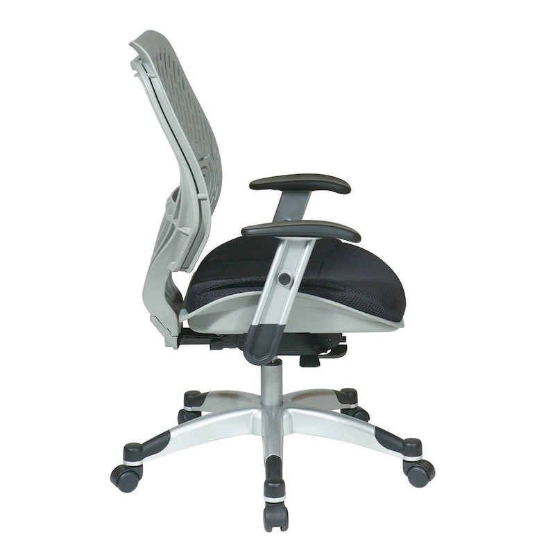 Chaise de bureau ergonomique en maille Gris clair / Blanc / Noir / Gris / Orange / Rouge pour 1 personne