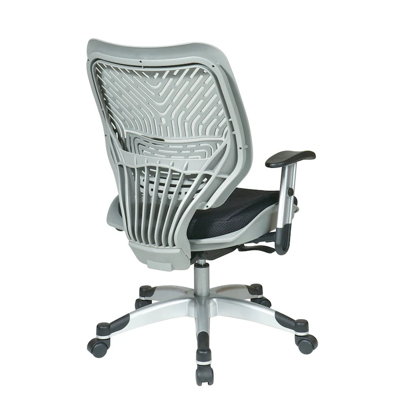 Chaise de bureau ergonomique en maille Gris clair / Blanc / Noir / Gris / Orange / Rouge pour 1 personne