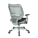 Chaise de bureau ergonomique en maille Gris clair / Blanc / Noir / Gris / Orange / Rouge pour 1 personne