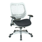 Chaise de bureau ergonomique en maille Gris clair / Blanc / Noir / Gris / Orange / Rouge pour 1 personne