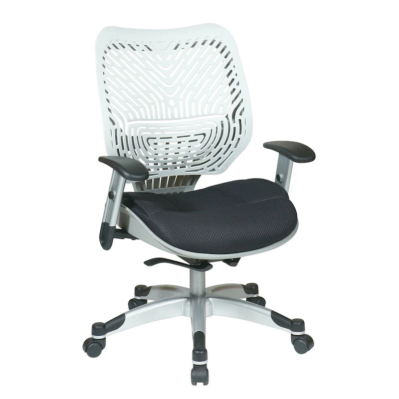 Chaise de bureau ergonomique en maille Gris clair / Blanc / Noir / Gris / Orange / Rouge pour 1 personne
